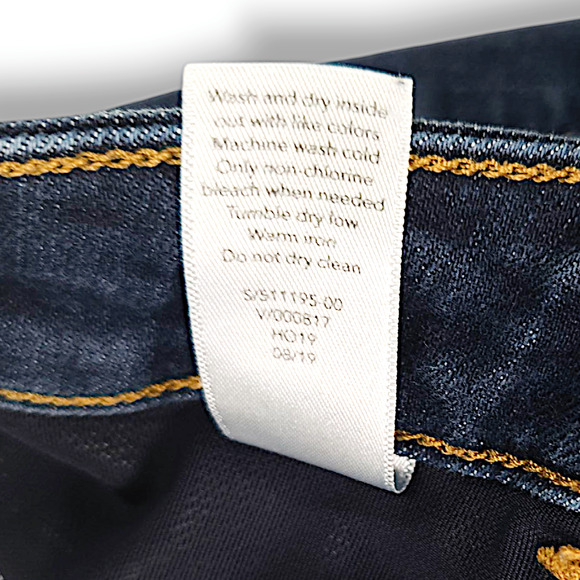 EUC Athleta Sculptek Stretch High Rise Ultra Skinny Jeans Sz 0[25] x28 True Blue - Picture 8 of 11